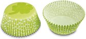 Papieren cupcake vormpjes groen klaverblad, set van 50 - Städter