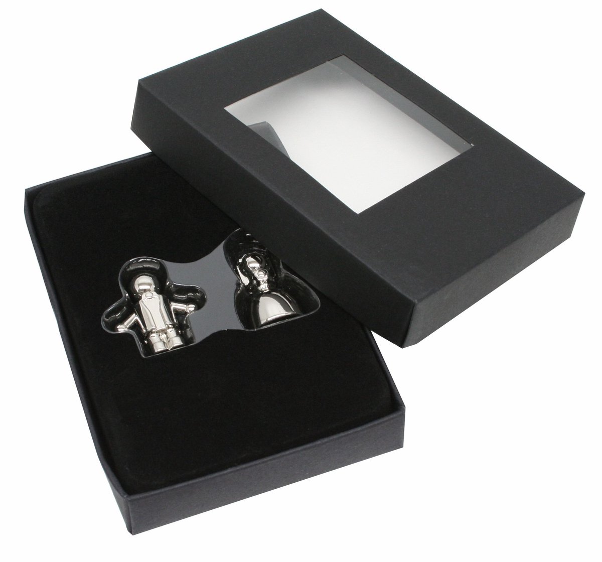 Deknudt Frames S67FD1 - doosje met 2 luxueuze magneten in zilverkleur