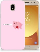 Geschikt voor Samsung Galaxy J5 2017 Uniek TPU Hoesje Pig Mud