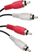 ICIDU RCA Extension Audio Cable, 5m audio kabel 2 x RCA Zwart