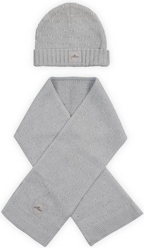 Muts 2 tot 9 mnd Soft knit light grey