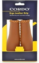 Handvat cordo ergo leather grip bruin - BRUIN