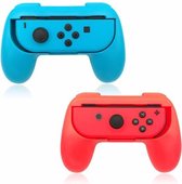 KELERINO. Joy-Con Grip Kit Set voor Nintendo Switch Hand Grips - Rood / Blauw
