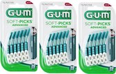 GUM Soft Picks Advanced Large - 3 x 30 stuks - Ragers - Voordeelverpakking
