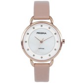 Prisma Horloge - Rosékleurig (kleur kast) - Zilverkleurig bandje - 30 mm