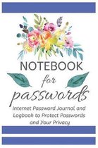 Notebook for Passwords