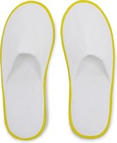 Small Foot Huis- Of Hotelslippers Wit / Geel One Size