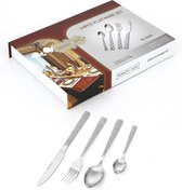 Royalty Line Premium 24-Piece 18/10 Stainless Steel Cutlery Set RL-S24A