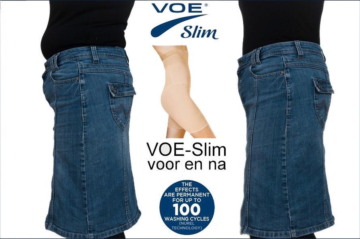 VOE Slim afslank kleding is voorzien van actieve ingrediënten.
