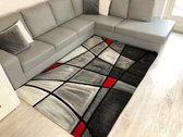 Flycarpets Kristal Modern Vloerkleed - 80x150cm - Rood