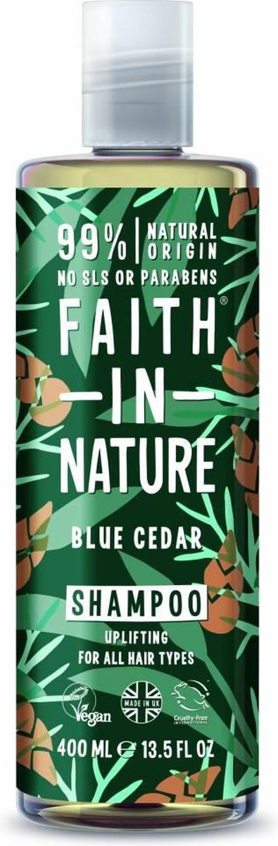 Faith In Nature Shampoo Blue Cedar For Men (400ml)