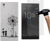 MP Case screenprotector + Gratis Love back cover voor Sony Xperia L1