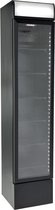 Gastro-Cool DC130 - Slimline koelkast met glazen deur 150 Liter - Zwart/Zwart/Zwart 135101