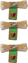 Hondenknook Gevuld bot met kip 16 cm, 120-140 gram per 3 stuks!