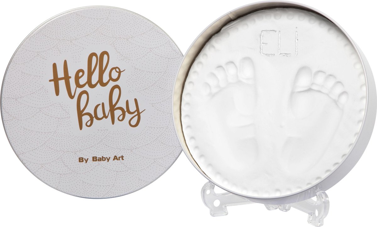 Baby Art Magix Box - Doosje met gipsafdruk - Rond - Shiny