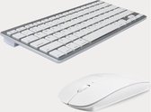 Ultra-Slim 2.4G draadloos toetsenbord en muis | Wit/Zilver | VTV