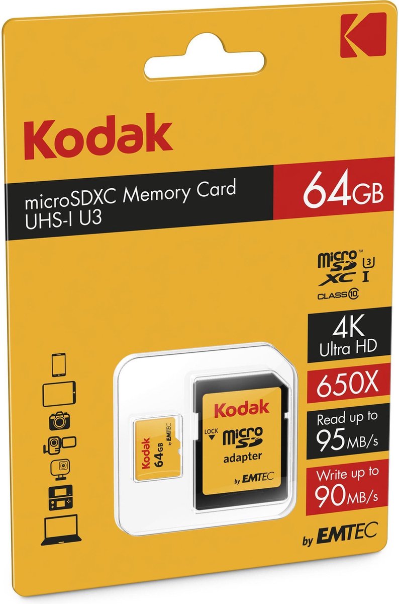 Emtec flashgeheugens microSDXC 64GB