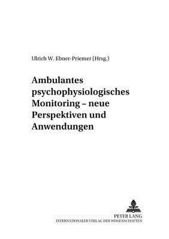 Ambulantes psychophysiologisches Monitoring - neue Perspekti ... - cover