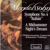 Philharmonia Cassovia, Johannes Wildner - Mendelssohn: Symphony No. 4, "Italian" / A Midsummer Night's Dream (Excerpts) (CD)