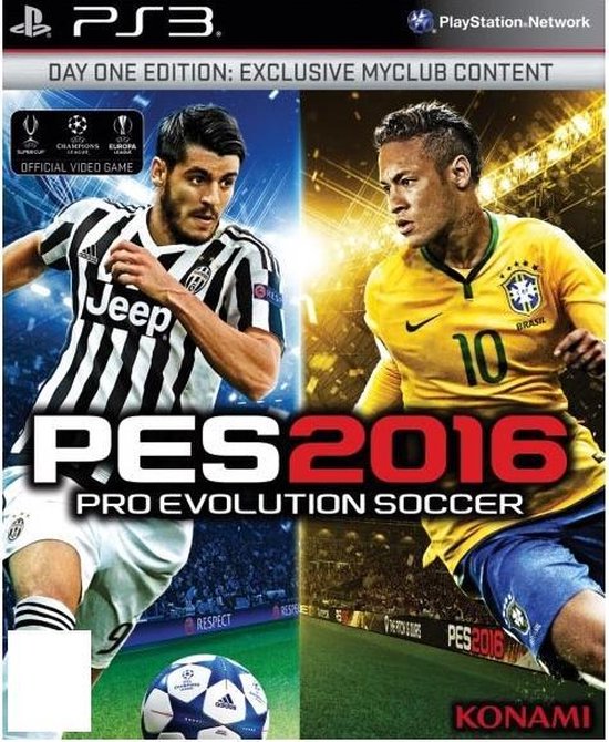 Konami Pro Evolution Soccer 2016, PS3 video-game PlayStation 3