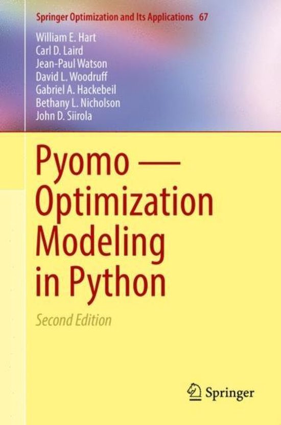 Pyomo - Optimization Modeling in Python - cover