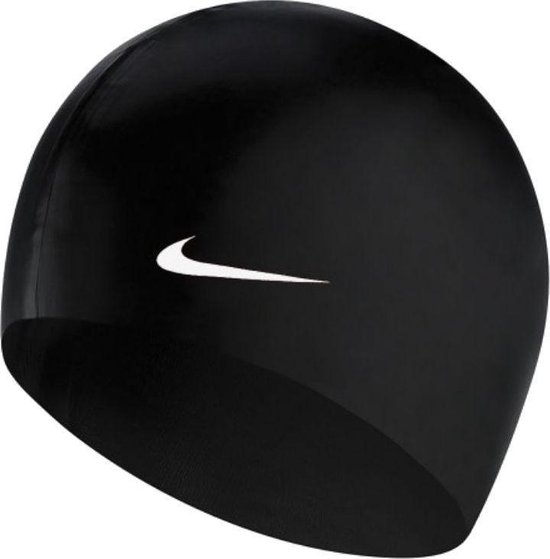 Nike Swim Nike Silicone Cap Unisex Badmuts - Black/White - Maat 0