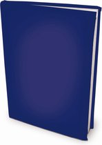 Rekbare boekenkaften A4 - Blauw - 6 stuks
