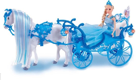 Oude man amusement Serena Basic Prinses in koets met paard | bol.com
