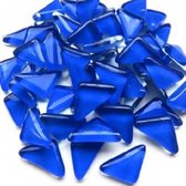 Mozaiek Steentjes Soft Triangles Kobalt Blauw
