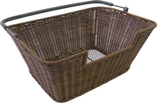 Basil Panier vélo Capri look rotin Flex (marron