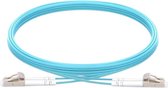 Vision Techconnect - Netwerkkabel - LC/UPC (M) naar LC/UPC (M) - 1 m - glasvezel - 50 / 125 micron - OM3 - lichtblauw