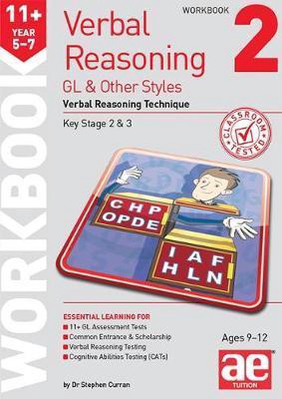 11+ Verbal Reasoning Year 5-7 GL & Other Styles Workbook 2 - cover