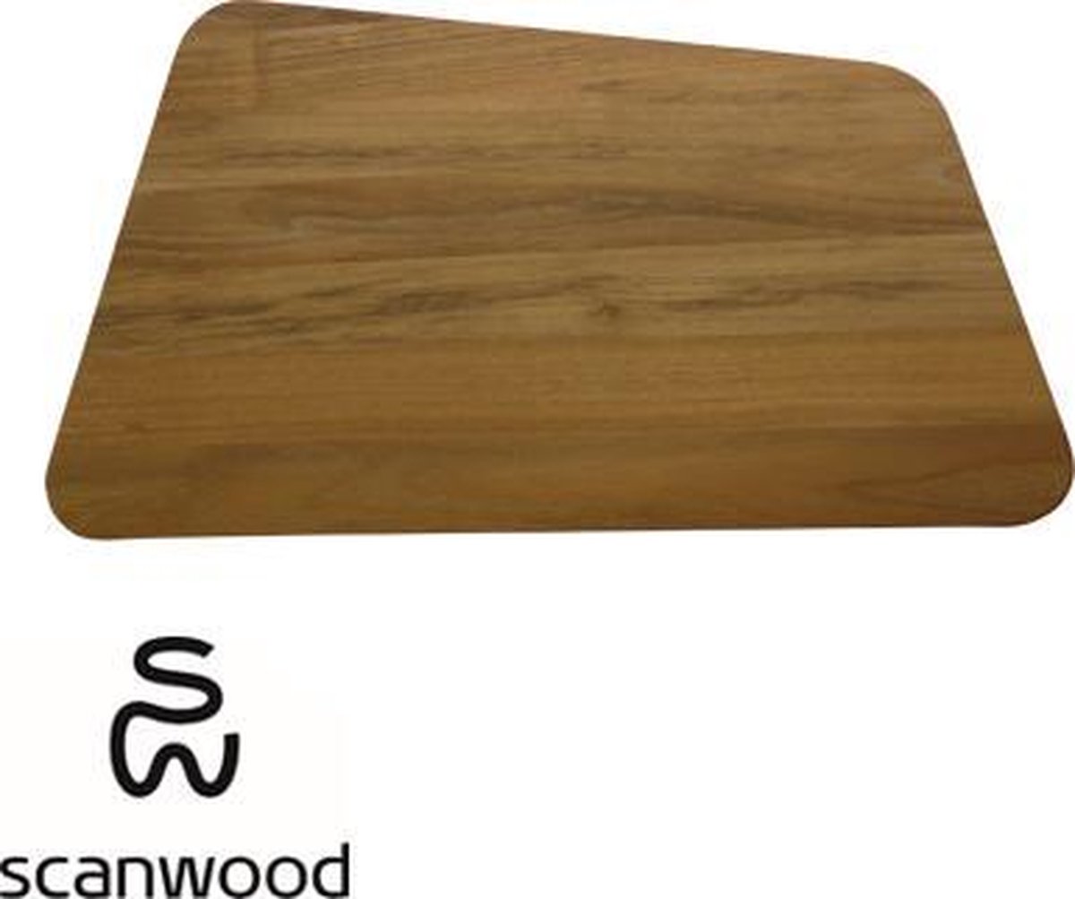 Scanwood snijplank / serveerplank Trapez robinia