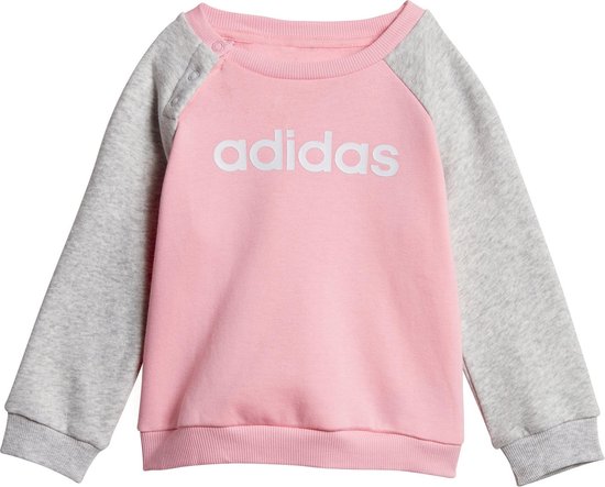 adidas Trainingspak - Maat 92 - Meisjes - roze/grijs/wit | bol.com