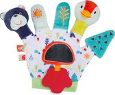 Imaginarium Mano Marionet TEDDY en TWEET - Handschoen om met Baby te Spelen - Vrolijke Speelhandschoen met Spiegeltje