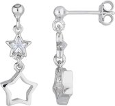 Lilly 108.4526.00 Oorhangers Zilver 21mm CZ