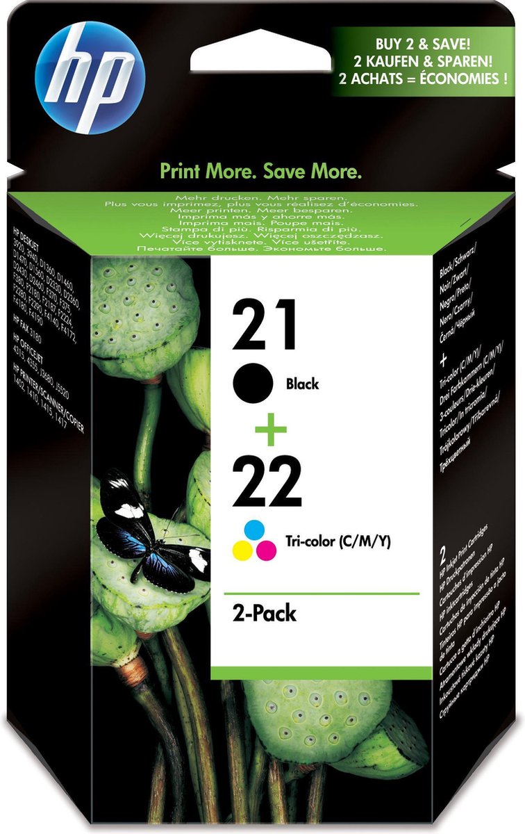 HP 21/22 Cartridges Combo Pack