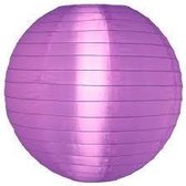 Nylon lampion paars - 35 cm - plastic