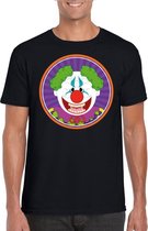 Halloween horror clown t-shirt zwart heren M