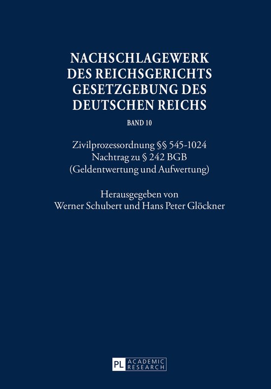 Nachschlagewerk des Reichsgerichts 10 - Nachschlagewerk des  ... - cover