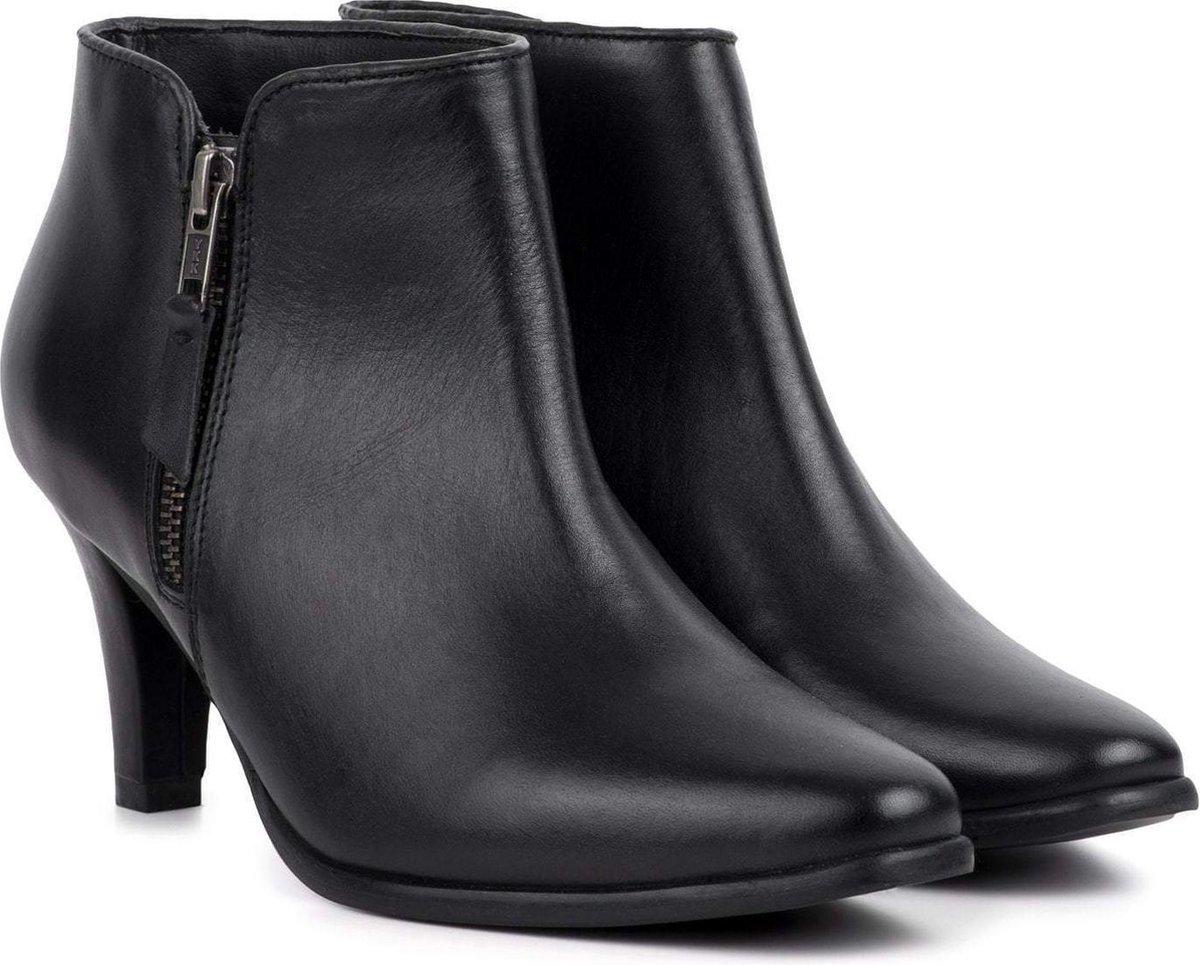 | CLEO BLACK Stylish kitten heel enkellaarsjes | CLEO BLACK Stylish kitten heel enkellaarsjes
