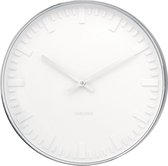 Karlsson Mr White Station - Klok - Rond - Metaal - �51 cm - Wit