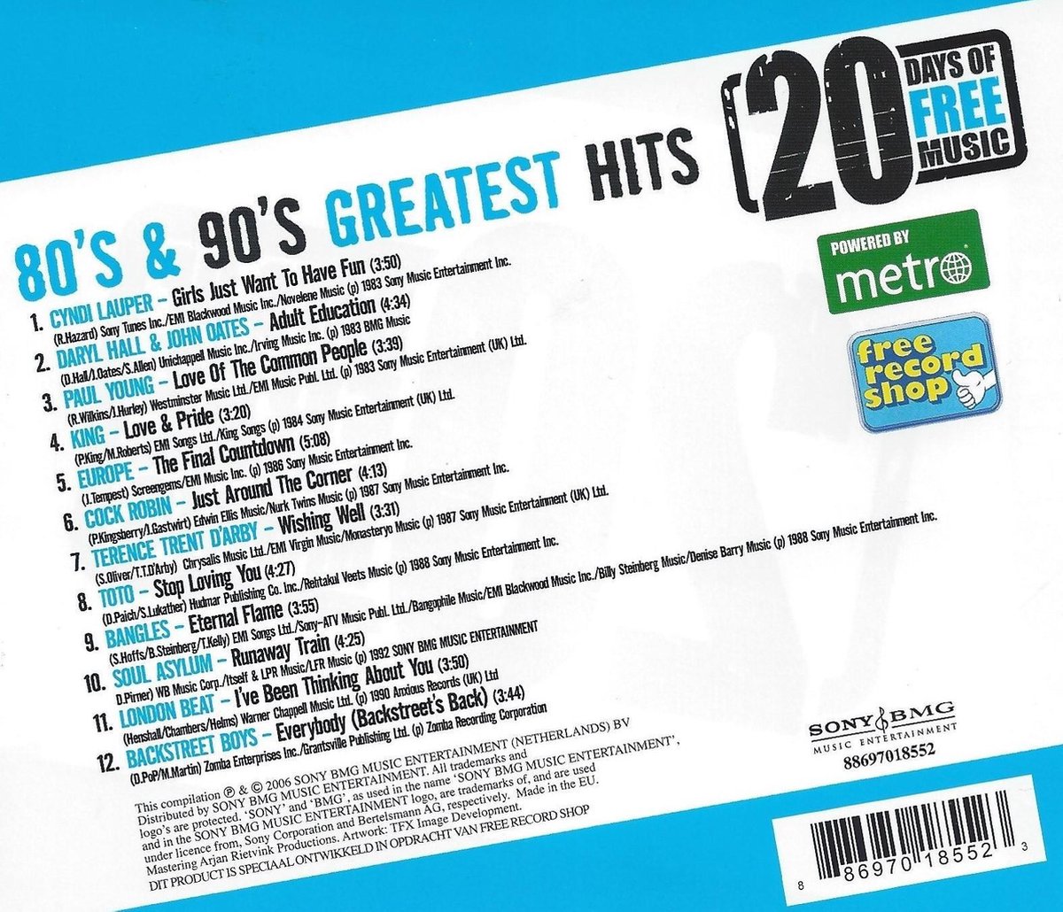 80-s-90-s-greatest-hits-various-artists-cd-album-muziek-bol