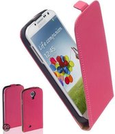 TCC Luxe Leder hoesje Samsung Galaxy S4 Flip Case/Cover - Roze - i9500
