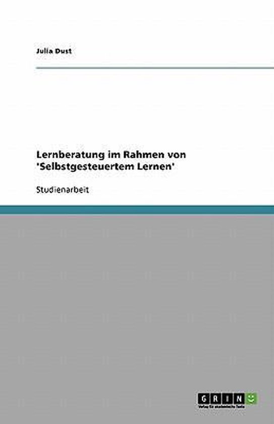 Lernberatung im Rahmen von 'Selbstgesteuertem Lernen' - cover
