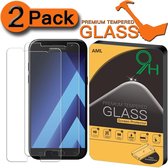 2 Stuks Pack Screen protector Anti barst Tempered glass Samsung Galaxy A3 2017