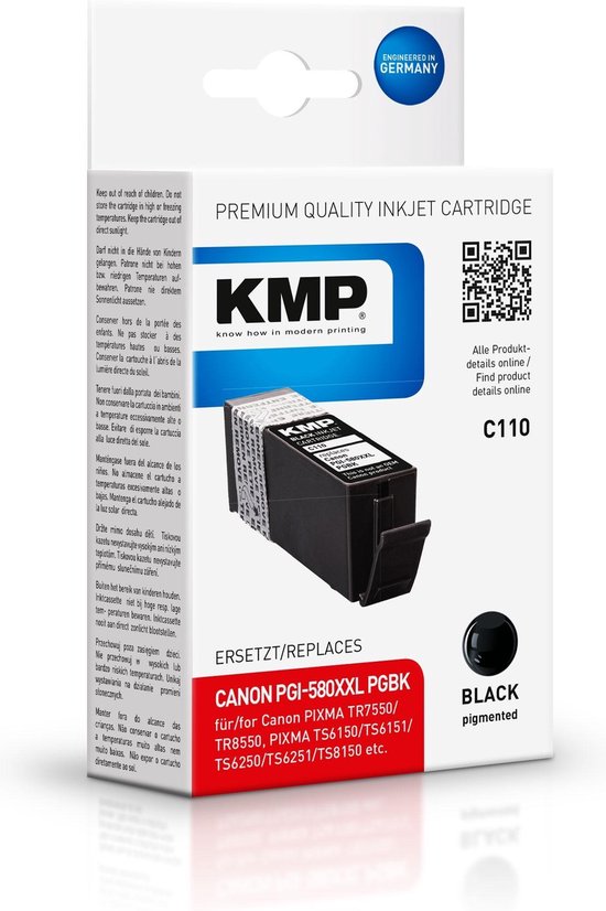 KMP 1576,0201 cartouche d'encre 1 pièce(s) Compatible Rendement extra (super) élevé Noir