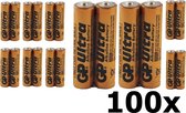 100 Stuks - GP Ultra LR3 AAA Industriele Alkaline Batterij