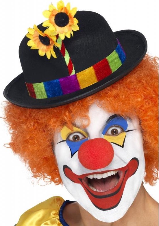 Chapeau melon clown avec fleur | bol.com
