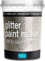 Polyvine glitter paint maker Zilver - 75 gr